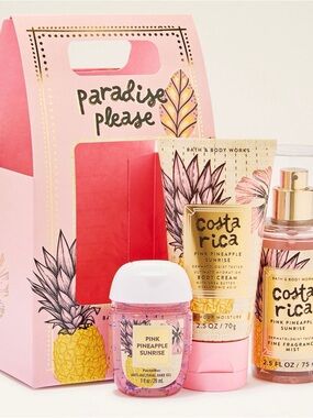 Bath & Body Works Costa Rica Pink Pineapple Sunrise Gift Set
